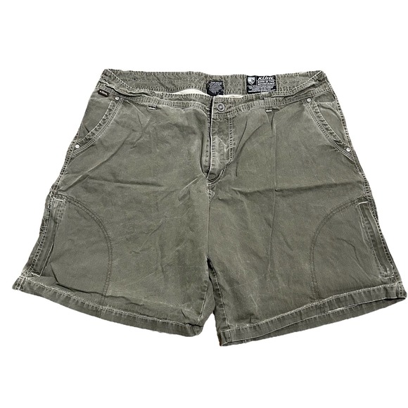 Kuhl Other - KUHL Ramblr Shorts Vintage Patina Dye‎ Men's Size 40 Brown Cotton Nylon Hiking